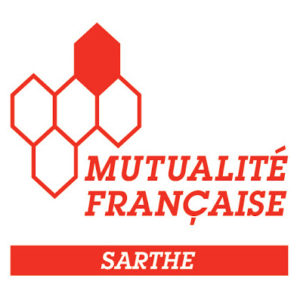 ceci est le logo de la mutualité française Sarthe