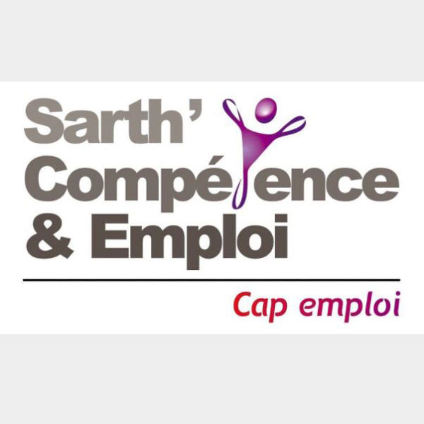 ceci est le logo sarthe compétence & emploi, cap emploi