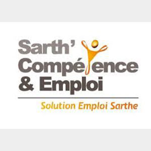 ceci est le logo Sarthe compétence & emploi, Solution emploi Sarthe