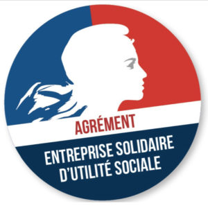 ceci est le logo agrément entreprise solidaire d'utilité sociale dit ESUS